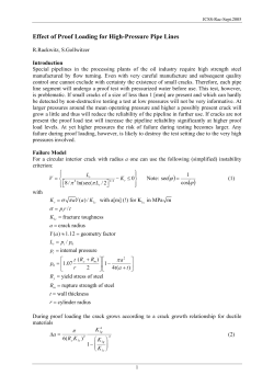 Effect of Proof Loading for Pressure Vessels