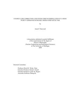 CHARGE LOSS CORRECTION AND INTER-STRIP