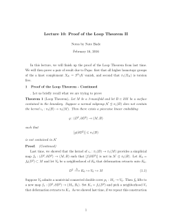Lecture 10: Proof of the Loop Theorem II