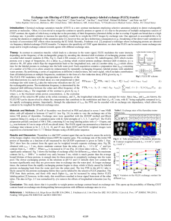 Exchange rate filtering of CEST agents using frequency