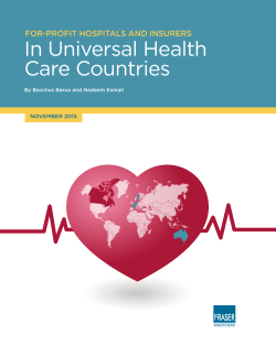 For-Profit Hospitals and Insurers in Universal