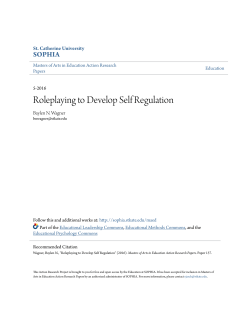 Roleplaying to Develop Self Regulation