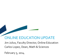 MCC student reasons for taking online classes