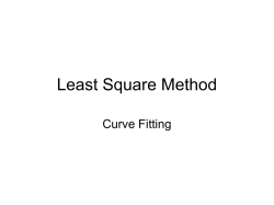 Least Square Method - web page for staff