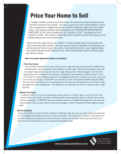 Price Your Home to Sell - California Association of Realtors