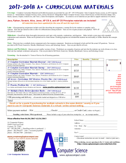 docx - A+ Computer Science