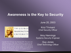 What is Security Awareness?
