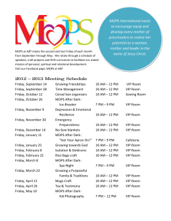 MOPS International exists to encourage equip and develop every