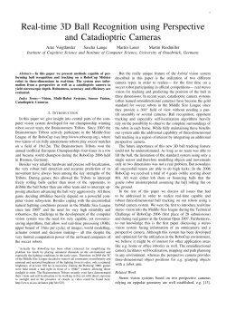 Real-time 3D Ball Recognition using Perspective and