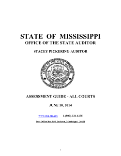 June2014AssessmentGuide - Mississippi Office of the State