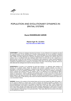 Population and evolution dynamics in spatial systems