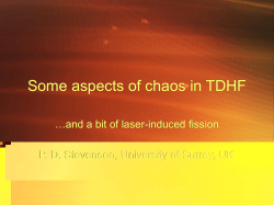 Some aspects of chaos in TDHF - CEA-Irfu