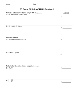 7 th Grade RED CHAPTER 5 Practice 1
