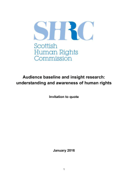 This research project will - Scottish Human Rights Commission