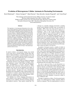 Proceedings of the Artificial Life Conference 2016