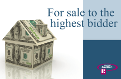 For sale to the highest bidder