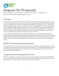 MATS UTC call for proposals Aug 2014 FINAL