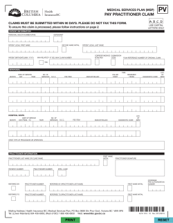 Pay Practitioner Claim Form (HLTH 1915)