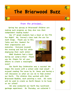 THE BRIARWOOD BUZZ April