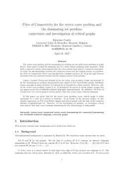 Price of Connectivity for the vertex cover problem and the