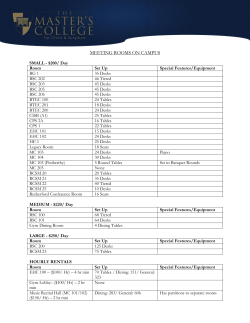 MEETING ROOMS ON CAMPUS