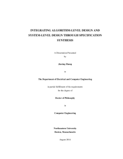 INTEGRATING ALGORITHM-LEVEL DESIGN AND SYSTEM