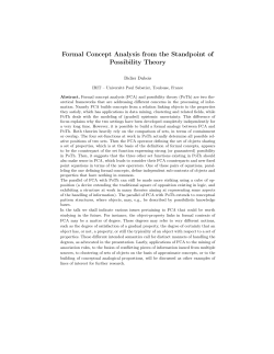 Formal Concept Analysis from the Standpoint of Possibility Theory