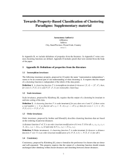 Towards Property-Based Classification of Clustering Paradigms