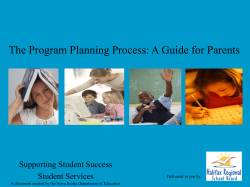 Program Planning Process PowerPoint