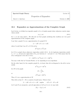 Properties of Expander Graphs