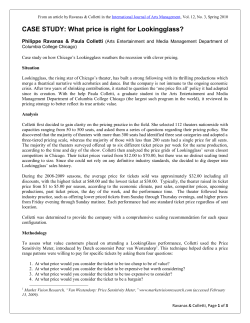 CASE STUDY: What price is right for Lookingglass?