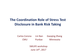 The Coordination Role of Stress Test Disclosure in Bank Risk Taking
