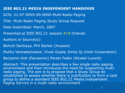 Multi-Radio Paging