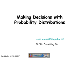 Making Decisions with Probability Distributions
