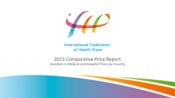 2014 Comparative Price Report Variation in Medical
