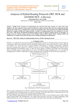 Analysis of Hybrid Routing Protocols ZRP, HCR and