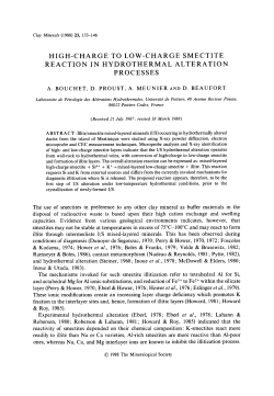 high-charge to low-charge smectite reaction in hydrothermal