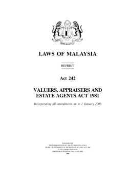 Valuers, Appraisers and Estate Agents Act 1981