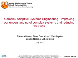 Complex Adaptive Systems Engineering