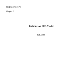 Building An FEA Model