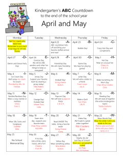 Extended Day`s ABC countdown