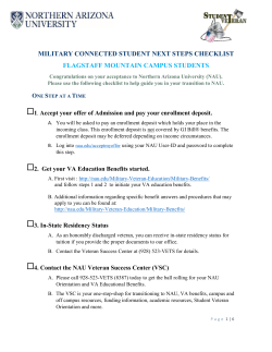 military connected student next steps checklist flagstaff mountain