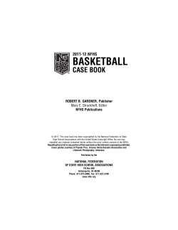 NFHS Basketball Case Book - East Coast Basketball Officials