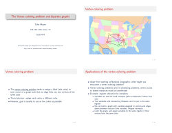 The Vertex coloring problem and bipartite graphs