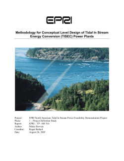 TP-005-NA Methodology for Conceptual Level Design of TISEC Plant