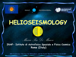 Maria Pia Di Mauro INAF- Astrophysical Observatory