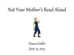 Not Your Mother*s Read Aloud