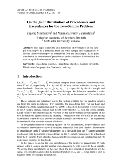 On the Joint Distribution of Precedences and Exceedances for the