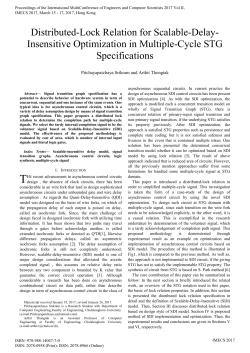 Distributed-Lock Relation for Scalable-Delay- Insensitive