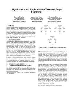 Algorithmics and Applications of Tree and Graph Searching